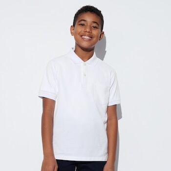 UNIQLO Футболка поло, белый