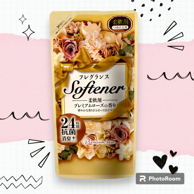 Nihon Кондиционер для белья &quot;Softener Premium Rose&quot; (с антибакт. эффектом и богатым ароматом роз) 450 мл