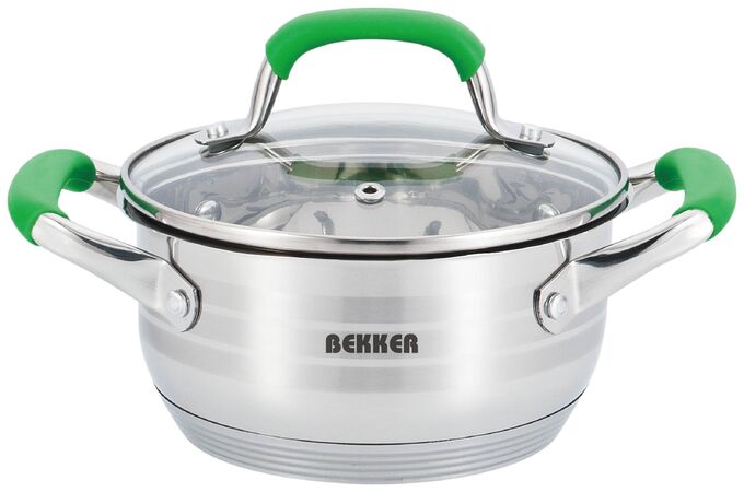Bekker® Germany Кастрюля из нержавеющей стали DE LUXE 5,1 литра