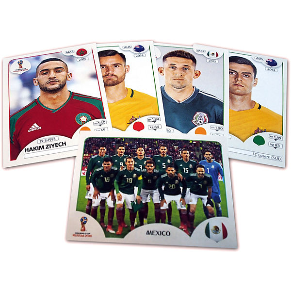 Коллекционные карточки Panini &quot;FIFA-2018&quot;, 6 карточек*