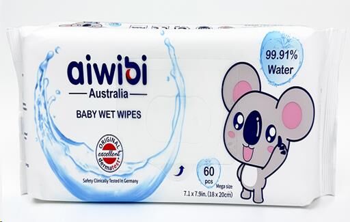 Aiwibi салфетки влаж. детские м/уп с клап. 1 уп. (60шт) 24шт AWB-W60 336615,812548 Код: УТ-00778193