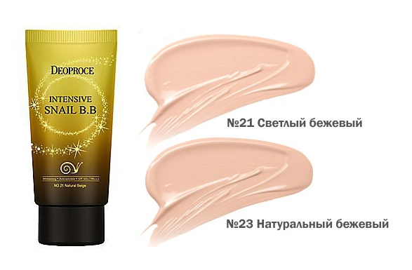 DEOPROCE ВВ крем с экстрактам улитки  INTENSIVE SNAIL BB