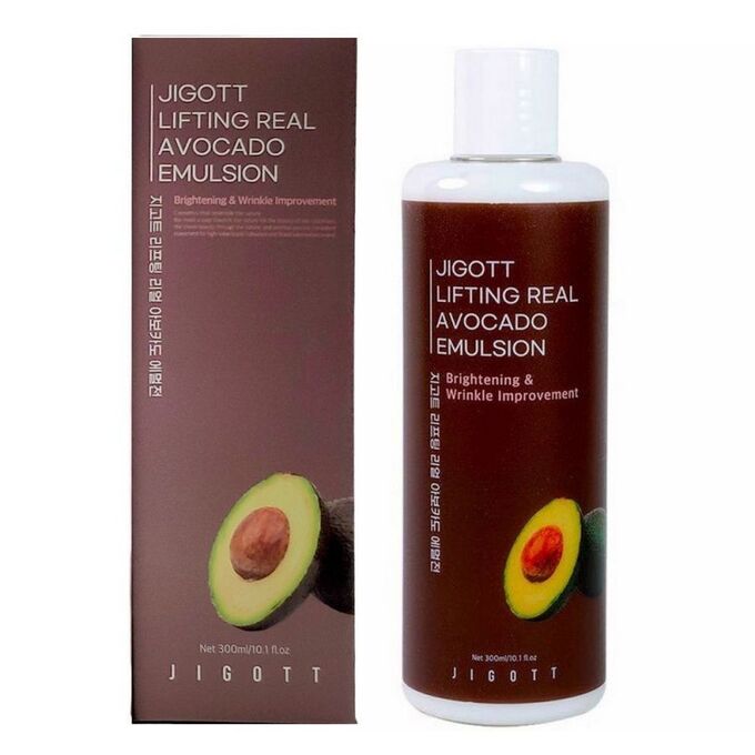 JIGOTT Тонер-лифтинг для лица Авокадо Lifting Real Avocado Toner, 300мл