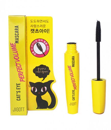 JIGOTT Тушь для ресниц «объем» - Cat&#039;s eye perfect volume mascara, 12г (желтая упаковка)