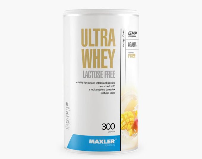 Протеин MAXLER Ultra Whey без лактозы - 300 гр (банка)