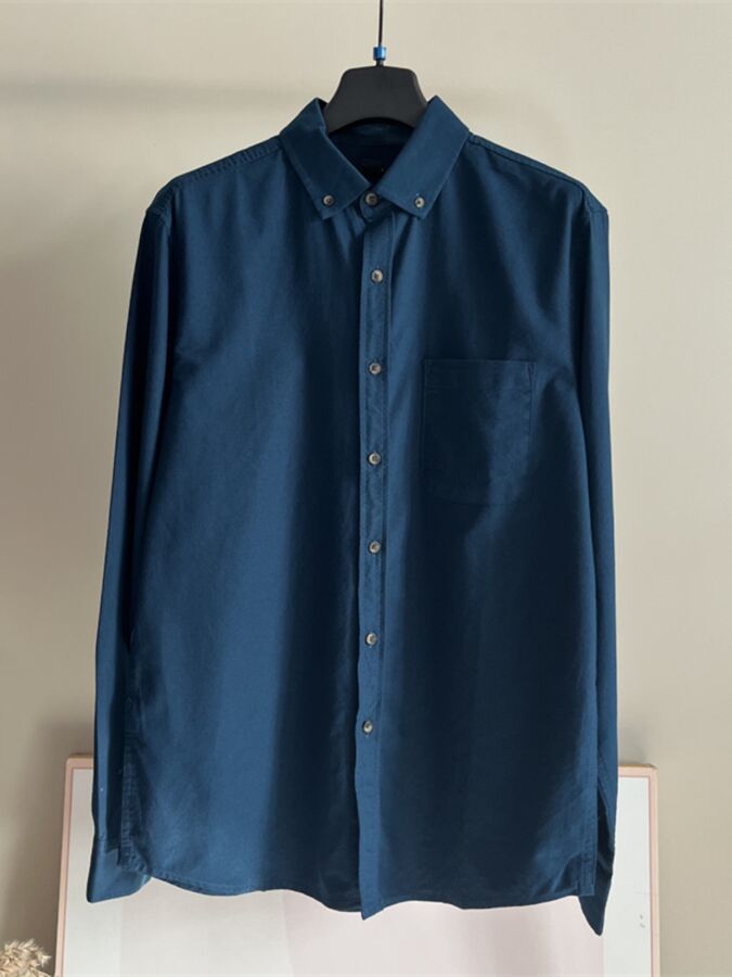 Рубашка мужская  т.синяя 2179