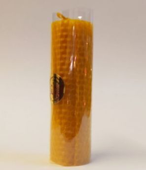 Свеча Бочонок Желтый 13 х 3,5 см (около 2 ч)