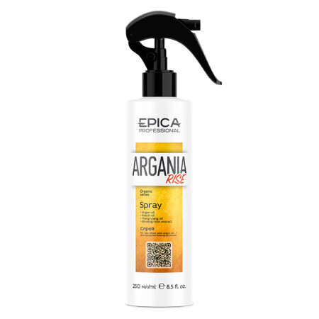 EPICA Professional Argania Rise ORGANIC Спрей для придания блеска волосам с комплексом масел, 250 мл.