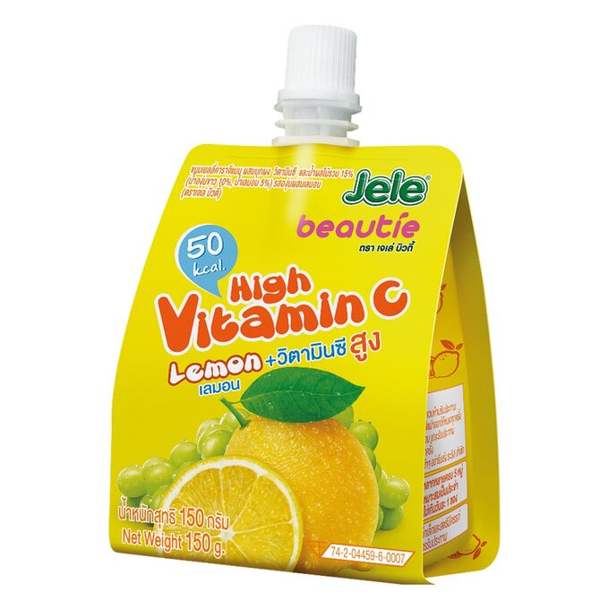 Jelly Belly Желе JELE BEAUTIE c лимонным соком и витамином С 140г (дой пак