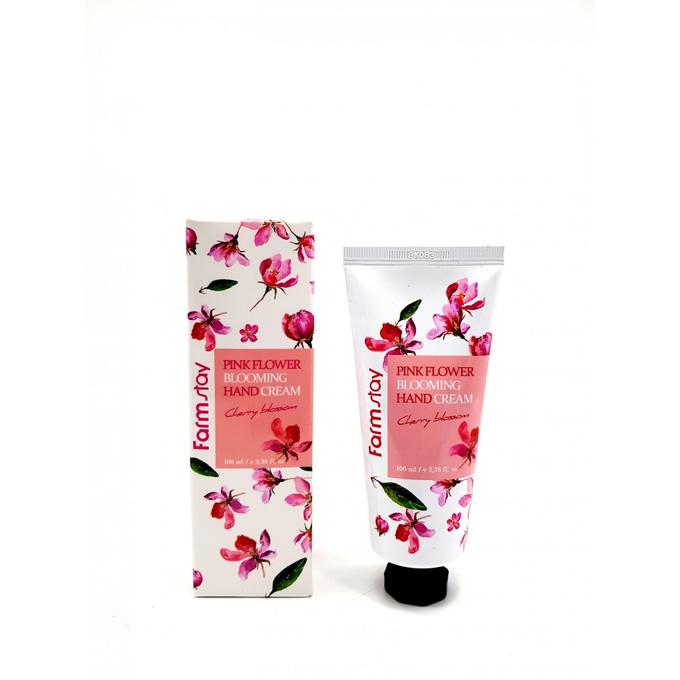 АКЦИЯ! Крем для рук &quot;Цветение Вишни&quot;  FarmStay PINK FLOWER BLOOMING Hand Cream CHERRY BLOSSOM, 100мл