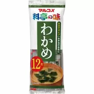 Marukome Мисо-суп Марукомэ с морской капустой вакамэ (12 порций), 216 гр.
