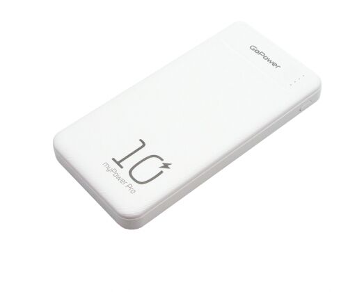 GP Внешний аккумулятор GoPower PB2U myPower Pro 10000mAh белый
