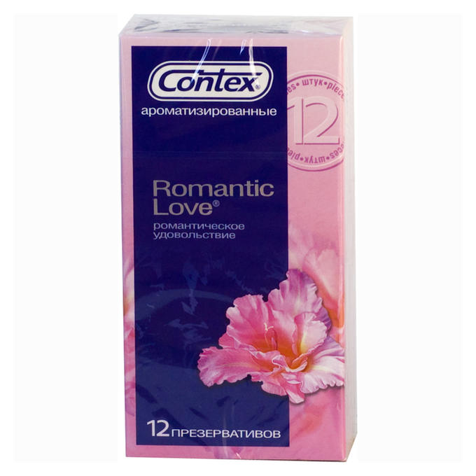 КОНТЕКС ROMANTIC LOVE (ароматизированные) презервативы №12  *6/180 8112017