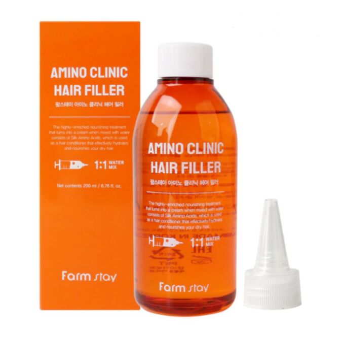 Farm Stay Интенсивный филлер для волос с аминокислотами Amino Clinic Hair Filler