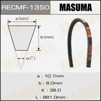 Ремень клиновидный MASUMA рк.1350 10х881 мм