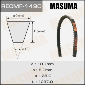 Ремень клиновидный MASUMA рк.1490 10х1236 мм