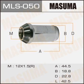 Гайка MASUMA  12x1.5 MLS-050