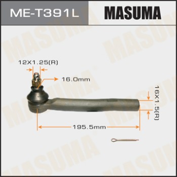 Наконечник рулевой тяги MASUMA  KLUGER, VENZA/ GSU40, AGV1# ME-T391L