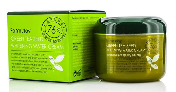 Farm Stay Увлажняющий осветляющий крем с семенами зеленого чая Green Tea Seed Whitening Water Cream , 100гр