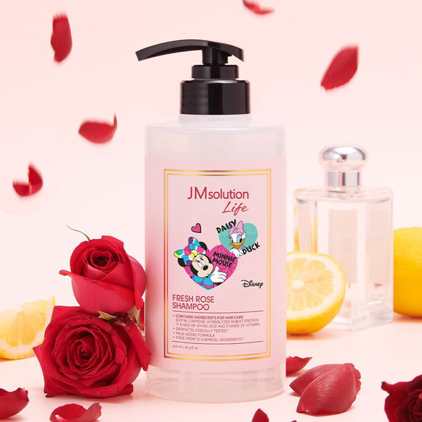 JMsolution Шампунь для волос с экстрактом розы LIFE DISNEY FRESH ROSE SHAMPOO