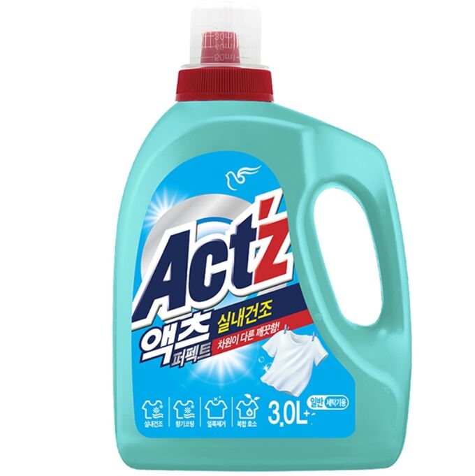 Pigeon Концентрированный гель для стирки ACT&#039;Z Perfect In door Dryness для сушки в помещении 3000 мл, бутылка