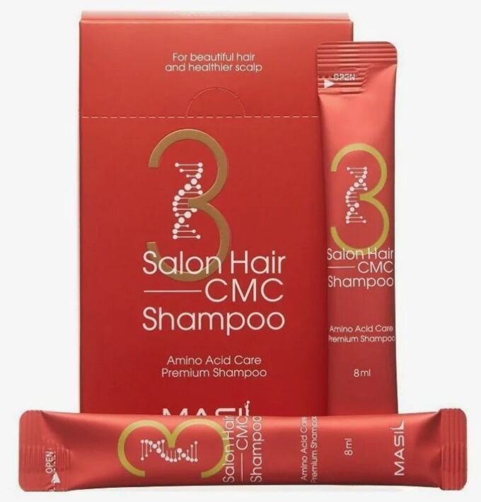 Восстанавливающий шампунь с керамидами Masil 3 Salon Hair CMC Shampoo 8мл