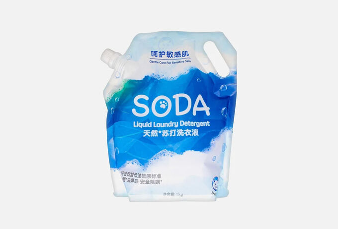 Baimao WHITECAT SODA Жидкое средство для стирки белья на основе натуральной соды, 1 л