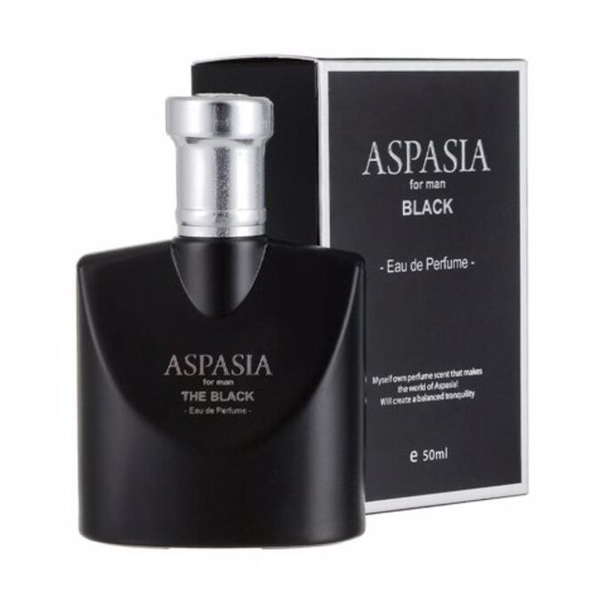 Aspasia Парфюмированная вода для мужчин Блэк Eau De Perfume For Homme The Black, 50 мл