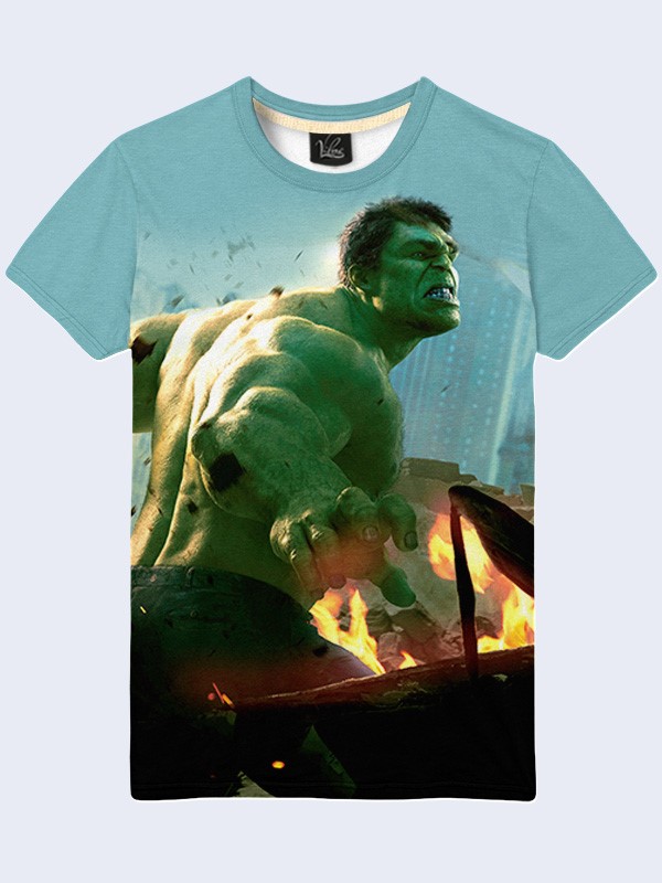 Мужская футболка 3d Hulk l