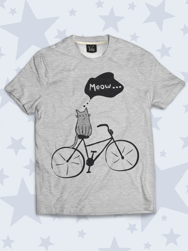 велосипед картинка на футболку при