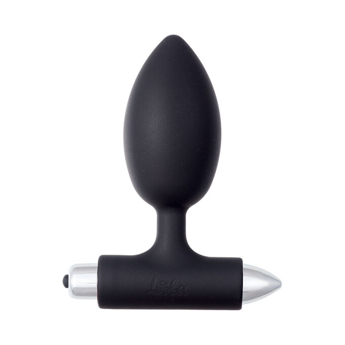 Lola Games Анальная втулка с вибрацией Spice it up New Edition Perfection, M, Ø 4 см, L 8,5 см, черный
