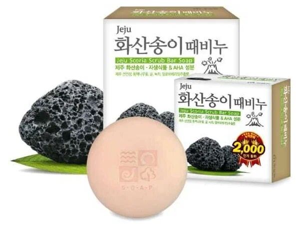 MUKUNGHWA Скраб-мыло для тела с вулканической солью &quot;Jeju volcanic scoria body soap&quot; (кусок 100 г)