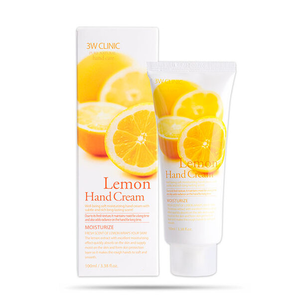 Увлажняющий крем для рук с осветляющим экстрактом лимона 3W Clinic Moisturizing Lemon Hand Cream