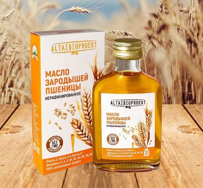 AltaiBio Масло зародышей пшеницы 100 мл Алтай БиоПроект