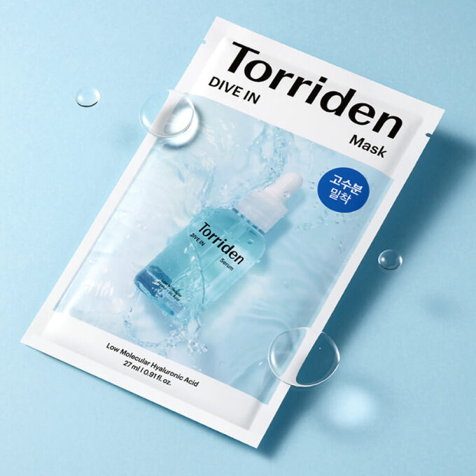 Torriden DIVE IN Low Molecular Hyaluronic Acid Mask Тканевая маска для глубокого увлажнения