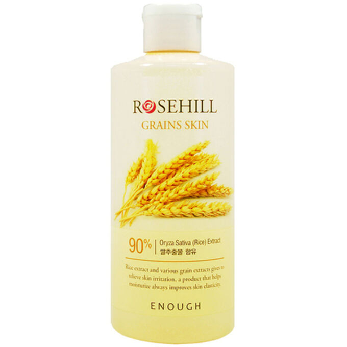 Enough RoseHill Grains Skin Тонер с экстрактом риса и центеллы  для лица 300 мл