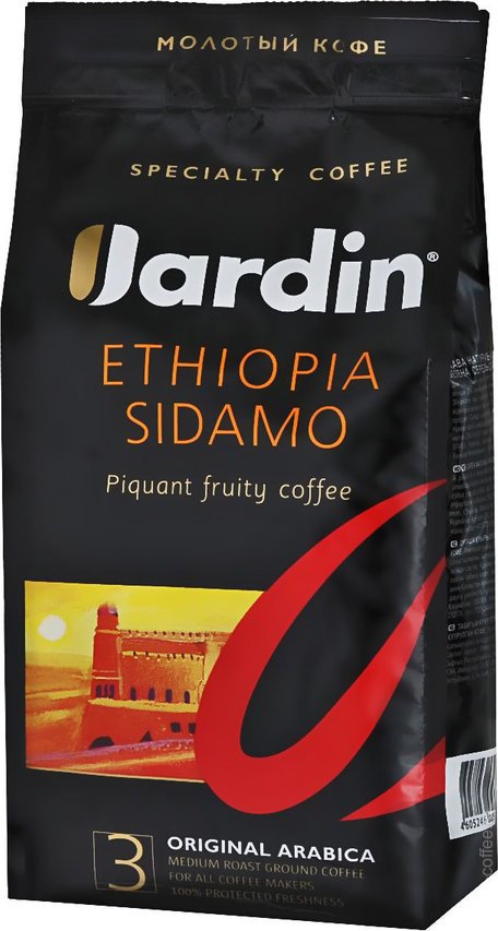 Кофе Жардин Эфиопия Сидамо молотый натур в/с 250гр