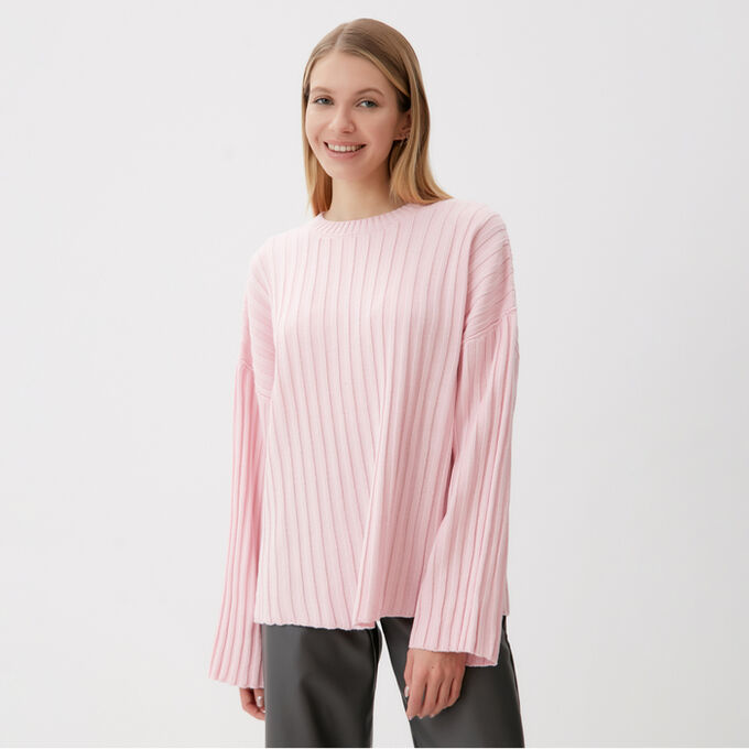 Джемпер вязаный женский MINAKU:Knitwear collection цвет розовый
