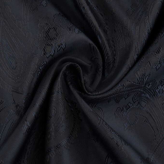 Арт Узор Ткань подкладочная «Огурцы», 100 % полиэстер, 1 x 1,4 м, цвет тёмно-синий
