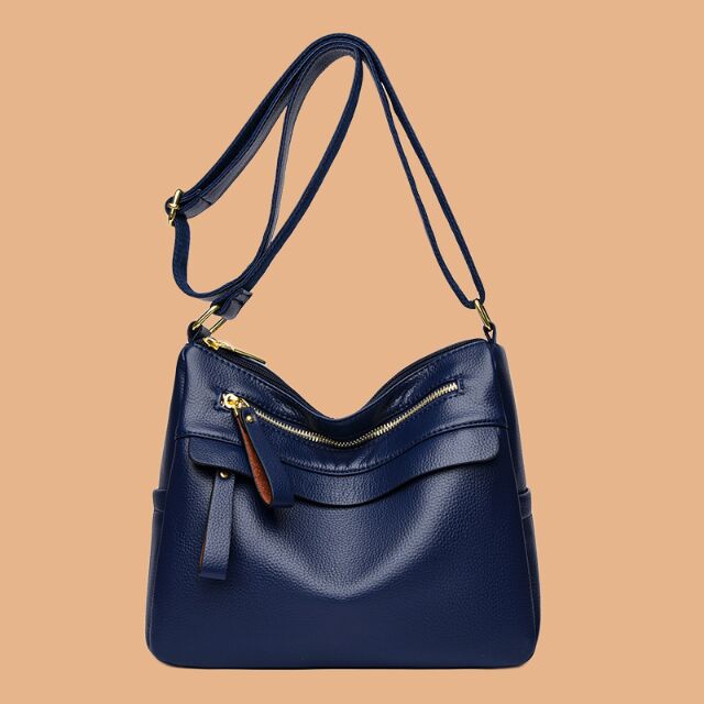 COSMOСOLLECTION_BAGS Сумка из натурал. кожи на плечо, синий