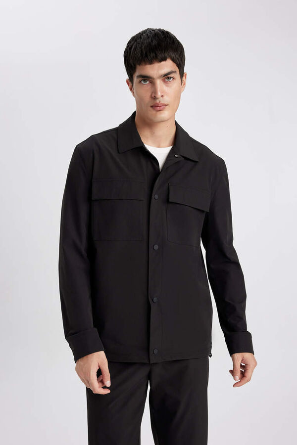 DEFACTO Куртка-рубашка стандартного кроя с воротником-поло