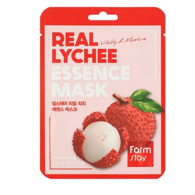 Farm Stay FarmStay Маска тканевая для лица с личи, FarmStay Real Lychee Essence Mas