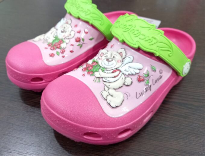 Lucky Land Обувь детская пляжная сабо для девочки цвет Фуксия