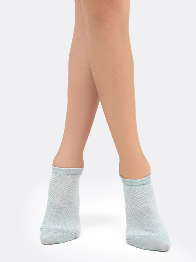 Mark Formelle Короткие детские носки светло-оливкового цвета с сеткой (1 упаковка по 5 пар)