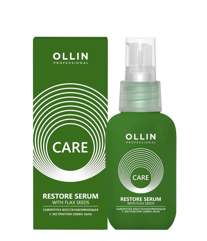 OLLIN Professional OLLIN CARE Сыворотка восстанавливающая с экстрактом семян льна  50мл/ Restore Serum with Flax Seeds