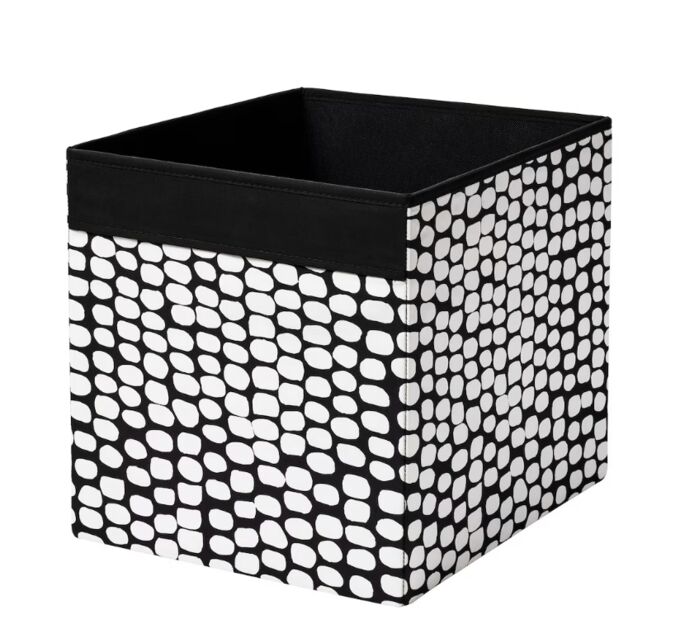 IKEA DRÖNA, Коробка чёрная/белая 33х38х33 см