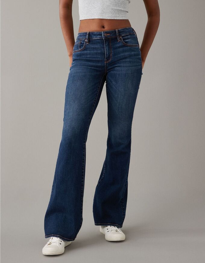 American Eagle AE Next Level Low-Rise Flare Jean