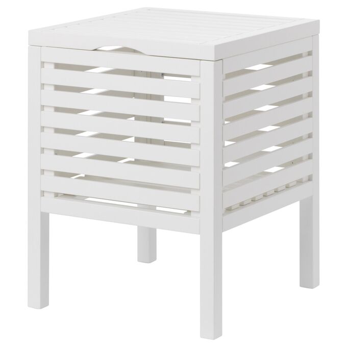 IKEA MUSKAN, Табурет для хранения, белый, 50 см