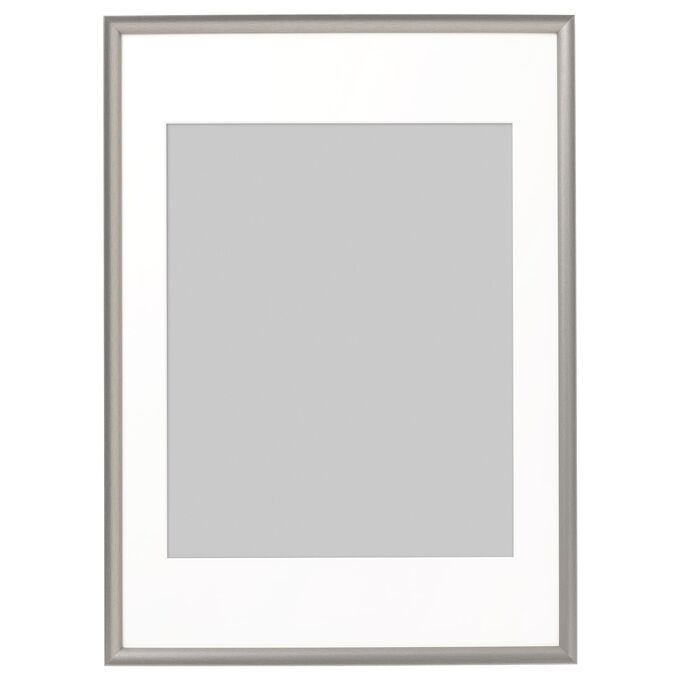 IKEA СЕРЕБРЯНЫЙ ХОЙДЕН, рамка, серебристый цвет, 50x70 см