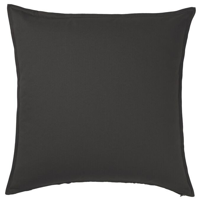 IKEA GURLI, Чехол для подушки, темно-серый, 65х65 см